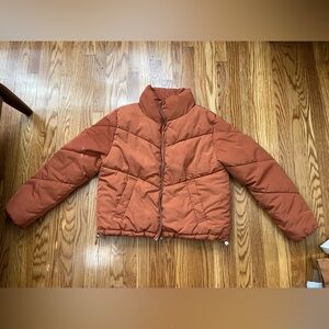 H&M DIVIDED Burnt Orange Puffer Jacket